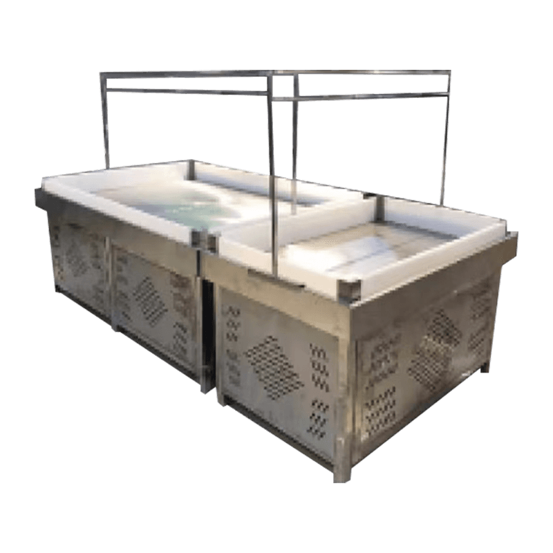 Tehokas valaistu Fresh Display -teline