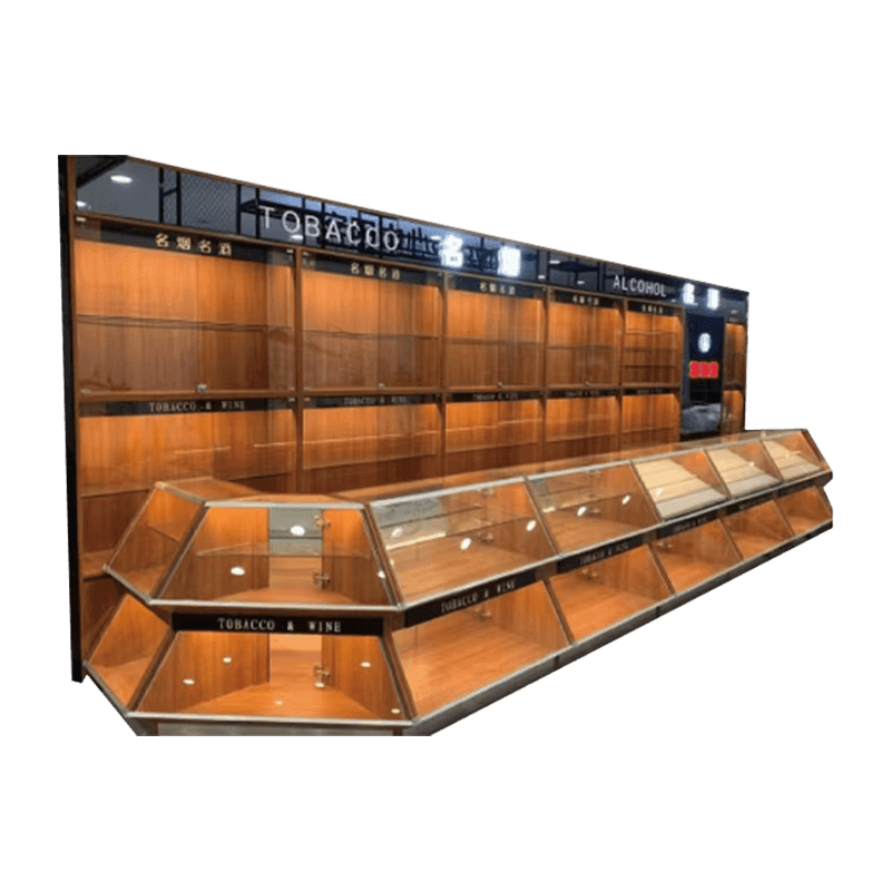 Tyylikäs Panorama tupakka- ja viinikaappi